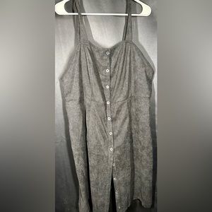Shein curve 4xl black corduroy dress